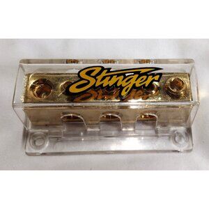 STINGER Solid Brass Amp Block Car Audio